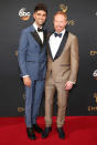 <p>Jesse Tyler Ferguson and Justin Mikita arrive at the 68th Emmy Awards at the Microsoft Theater on September 18, 2016 in Los Angeles, Calif. (Photo by Getty Images)</p>