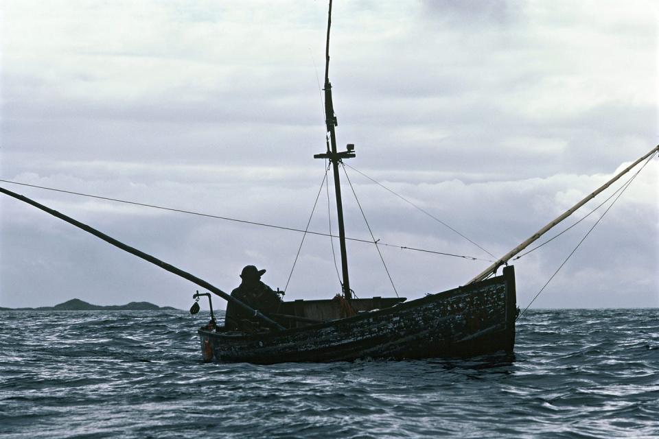 <span class="caption">Salmon troller fishing boats were used in the early 1900s.</span> <span class="attribution"><a class="link " href="https://www.gettyimages.com/detail/news-photo/fishing-in-alaska-in-united-states-salmon-troller-fishing-news-photo/120406979?adppopup=true" rel="nofollow noopener" target="_blank" data-ylk="slk:Jean-Erick Pasquier/Gamma-Rapho via Getty Images;elm:context_link;itc:0;sec:content-canvas">Jean-Erick Pasquier/Gamma-Rapho via Getty Images</a></span>