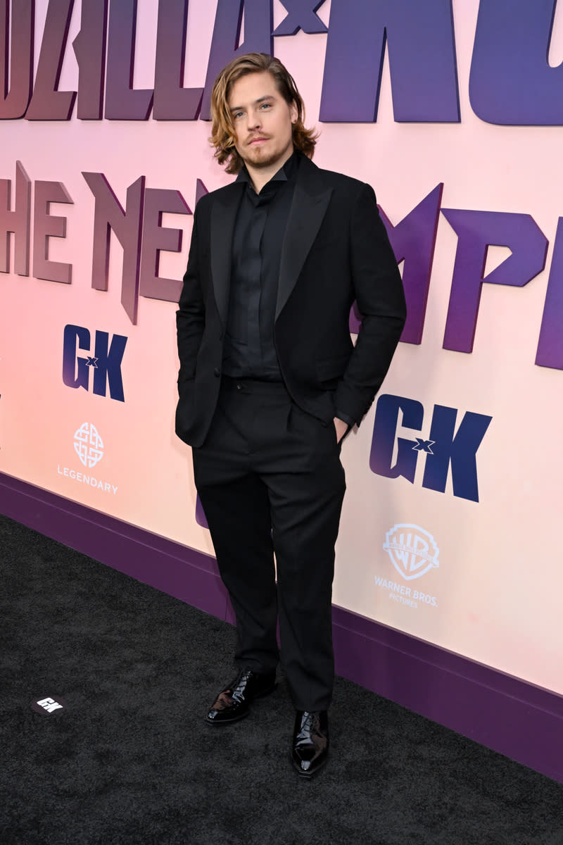 Dylan Sprouse at the world premiere of "Godzilla x Kong: The New Empire" held at TCL Chinese Theatre on March 25, 2024 in Los Angeles, California.