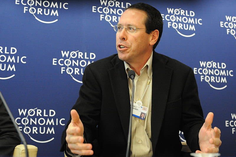 AT&T董事長兼執行長斯蒂芬森（Randall Stephenson）。（Robert Scoble＠wikipedia/CC BY 2.0）