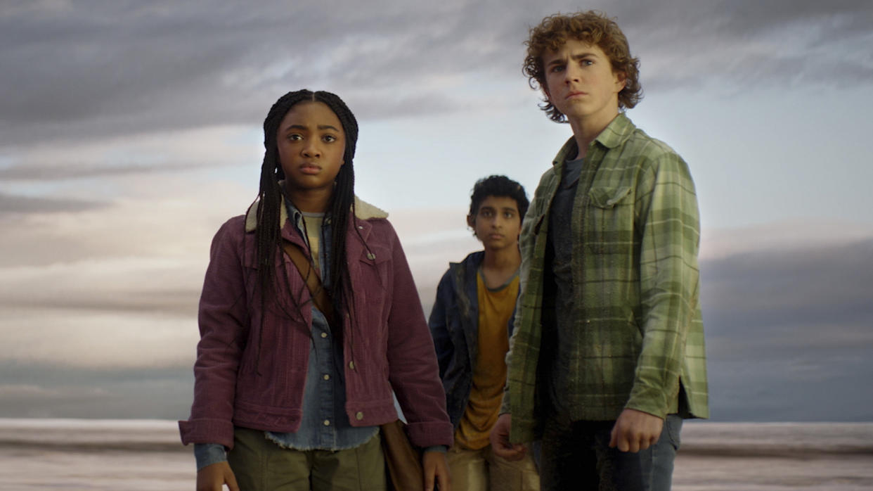  Annabeth, Grover, and Percy look into the distance in Percy Jackson and the Olympians' TV show. 