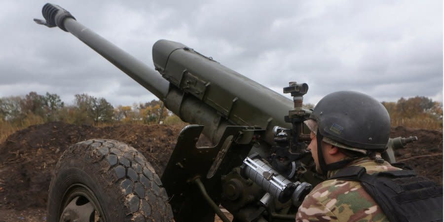 Ukrainian military on the front line in Kharkiv Oblast