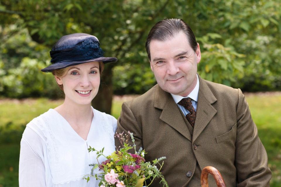 Froggatt pictured with co-star Brendan Coyle (ITV)