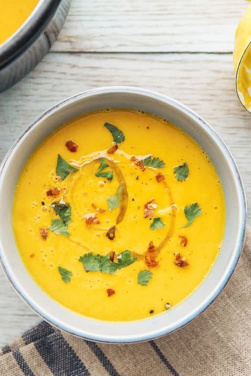 31) Creamy Pumpkin Peanut Soup