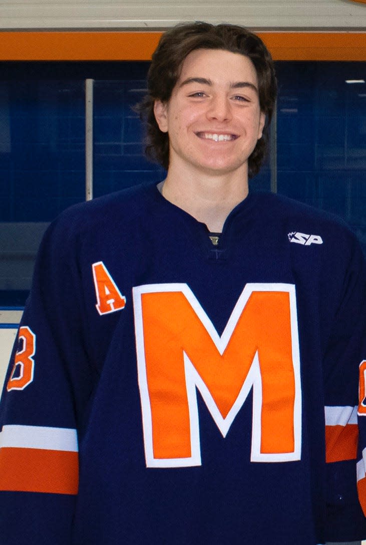 Chris Romaine of Milton Academy has been named to The Patriot Ledger/Enterprise All-Scholastic Boys Ice Hockey Team.