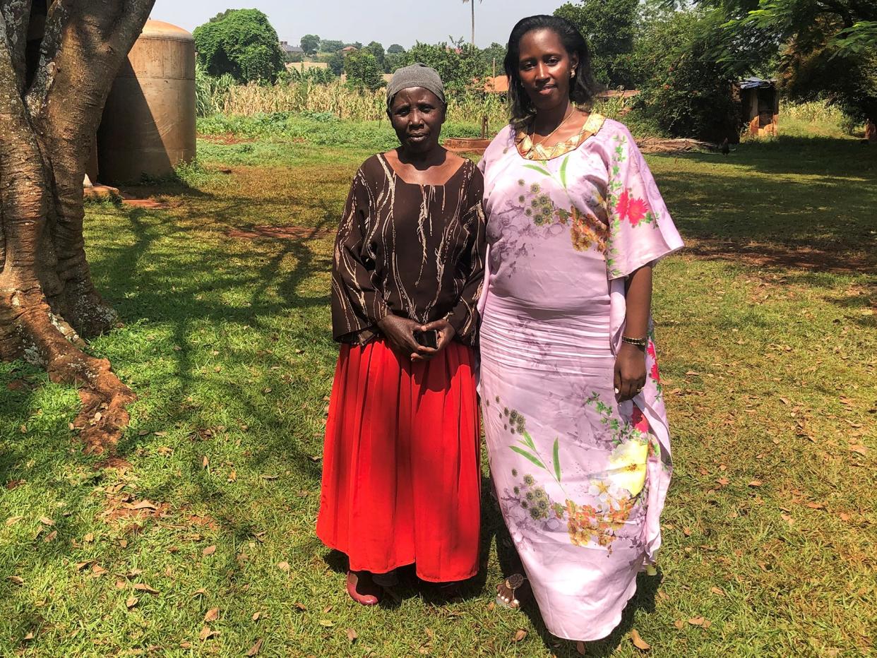 Former homeless woman Nalonga Nabumadi with Street Resource founder Merry Ntungyire at the charity's centre in Jinja: Oliver Poole