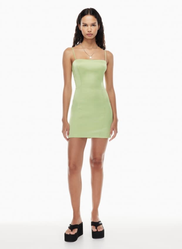 <p>Aritzia Sunday Best Shimmer Dress, $90 (from $98), <a href="https://www.aritzia.com/us/en/product/shimmer-dress/99544.html?dwvar_99544_color=23848#fs" rel="nofollow noopener" target="_blank" data-ylk="slk:available here;elm:context_link;itc:0;sec:content-canvas" class="link ">available here</a> (sizes 00-16).</p>