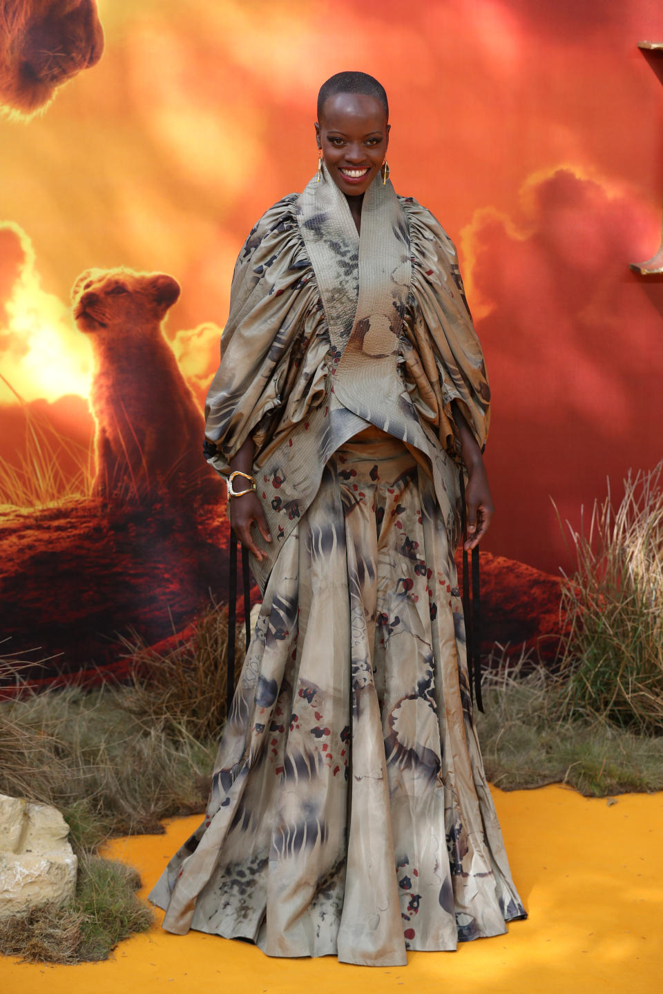 Florence Kasumba attends the European Premiere of Disney's The Lion King at the Odeon Leicester Square, London.