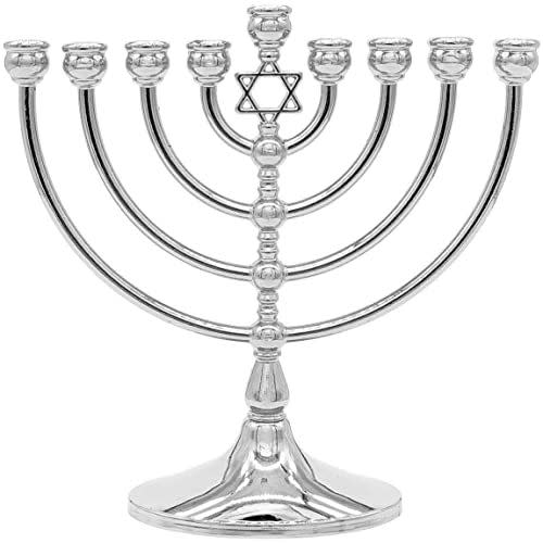 Hanukkah Menorah with Traditional Star
