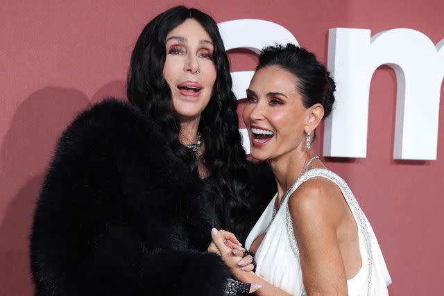 <p>Mike Marsland/WireImage</p> Cher and Demi Moore