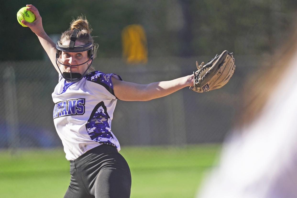 Scituate's Kate Nickerson was in complete control, giving up three hits while striking out 18, as the Spartans took care of Burrillville/North Smithfield, 18-1, on Tuesday afternoon.