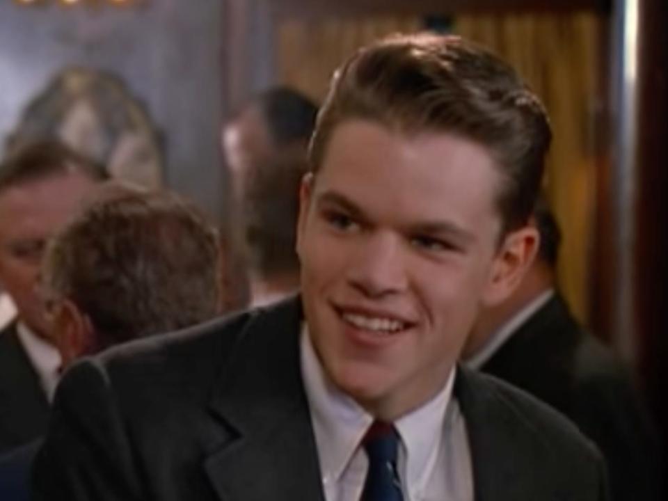 Matt Damon in "School Ties" (1992).