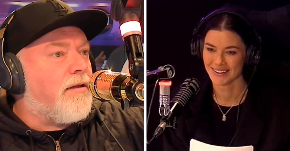 Kyle Sandilands and Brittany Hockley.