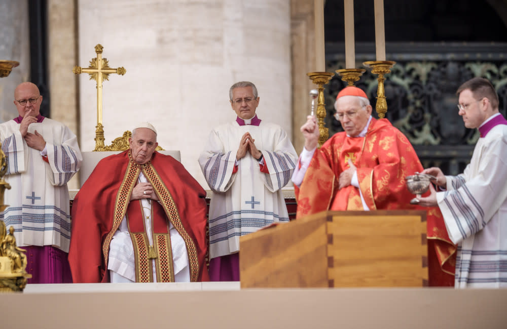 Pope Benedict's funeral has taken place credit:Bang Showbiz