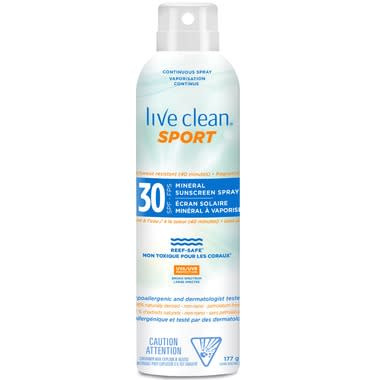 Live Clean Mineral Sunscreen Spray