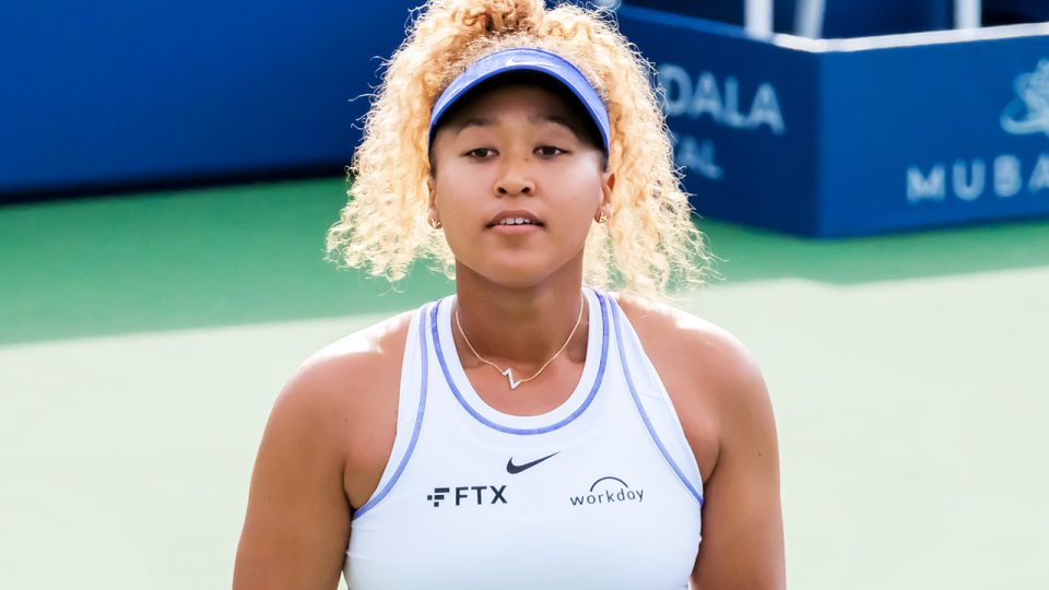 Naomi Osaka (pictured) during a match at the Canadian Open.