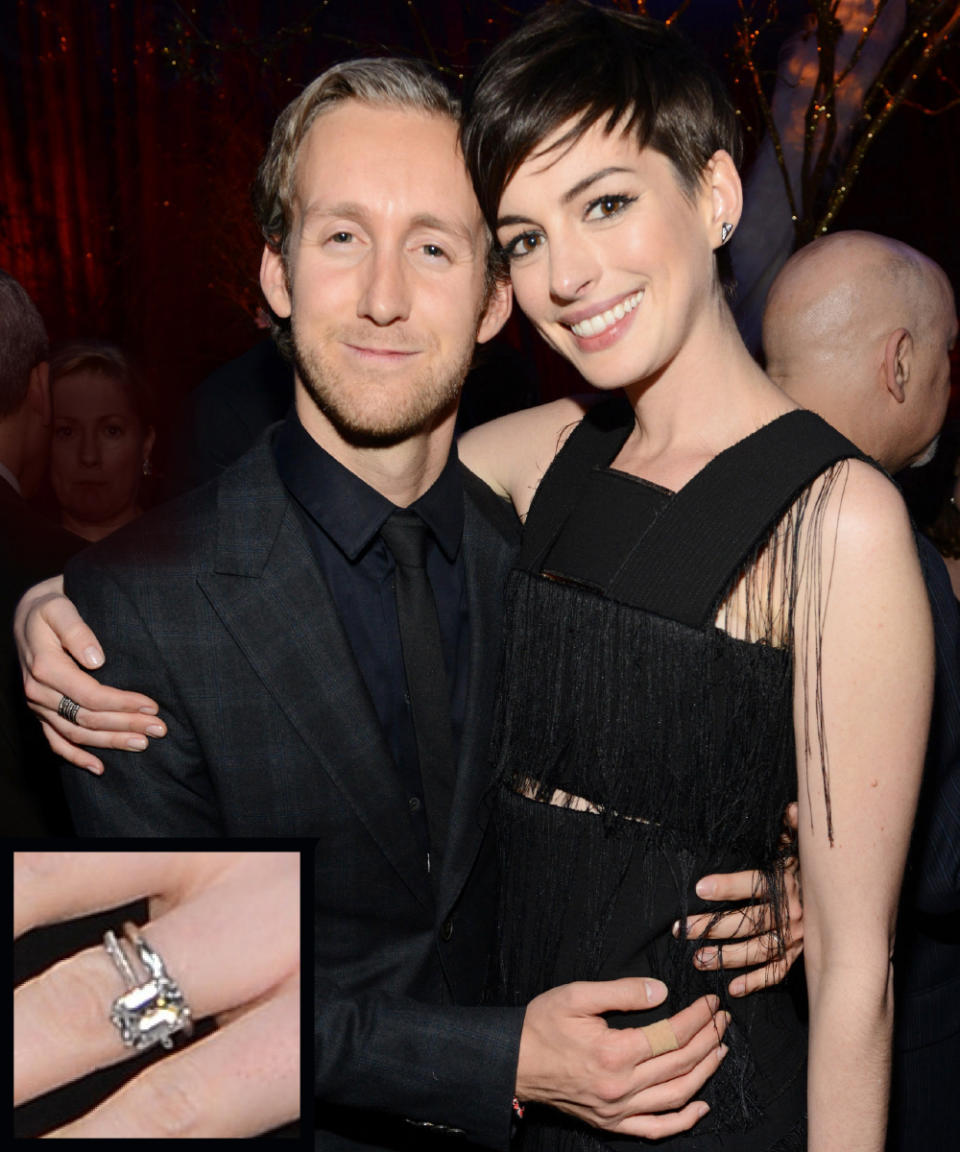 Anne Hathaway and Adam Shulman