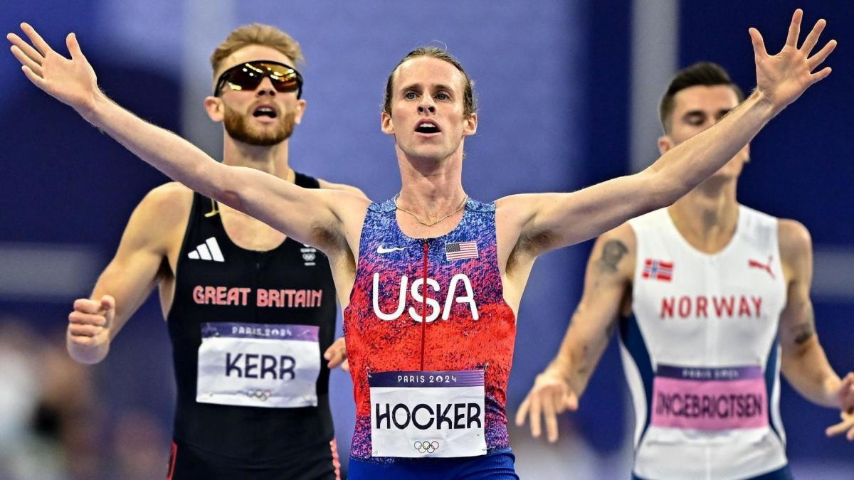 GB’s Kerr takes 1500m silver as Hocker claims shock gold