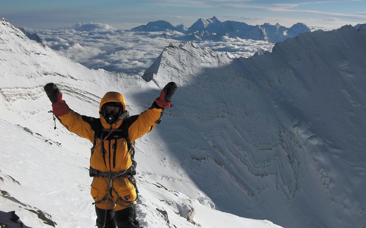 Jules Mountain on Everest last year - Courtesy of Jules Mountain