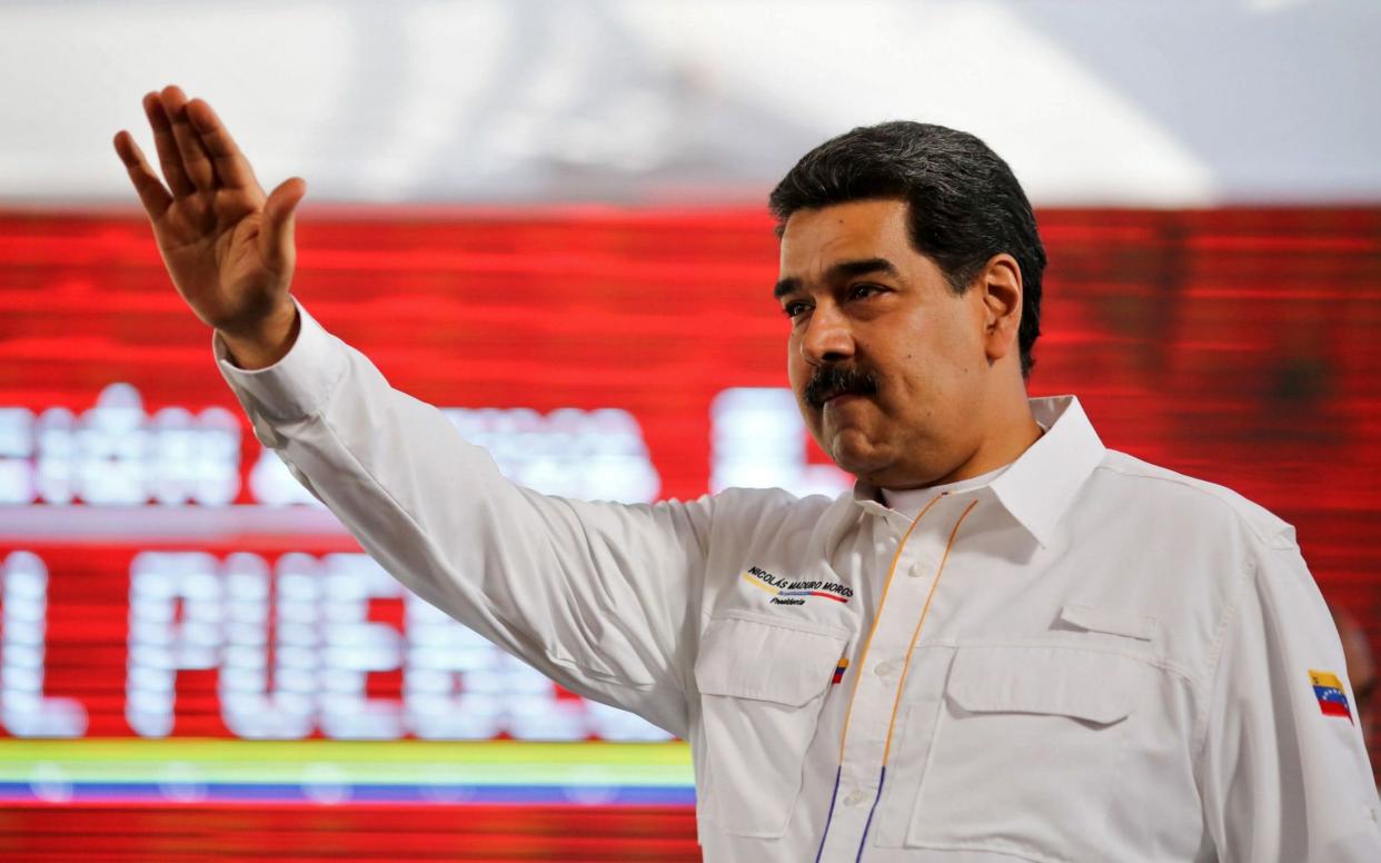 Mr Maduro dismissed efforts to deliver basic food and medicine as a 'provocation' - AFP