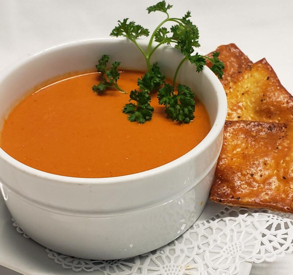 Smoked tomato bisque from Fiddleheads.