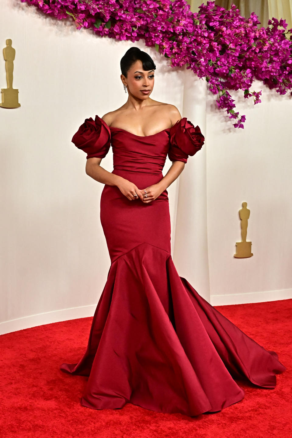 US actress Liza Koshy attends the 96th Annual Academy Awards at the Dolby Theatre in Hollywood, California on March 10, 2024. (Photo by Frederic J. Brown / AFP) (Photo by FREDERIC J. BROWN/AFP via Getty Images)