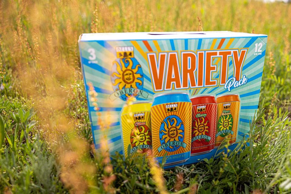 The Oberon Variety Pack, featuring original, citrus, cherry and mango habanero flavors, hits Michigan shelves at the end of May.