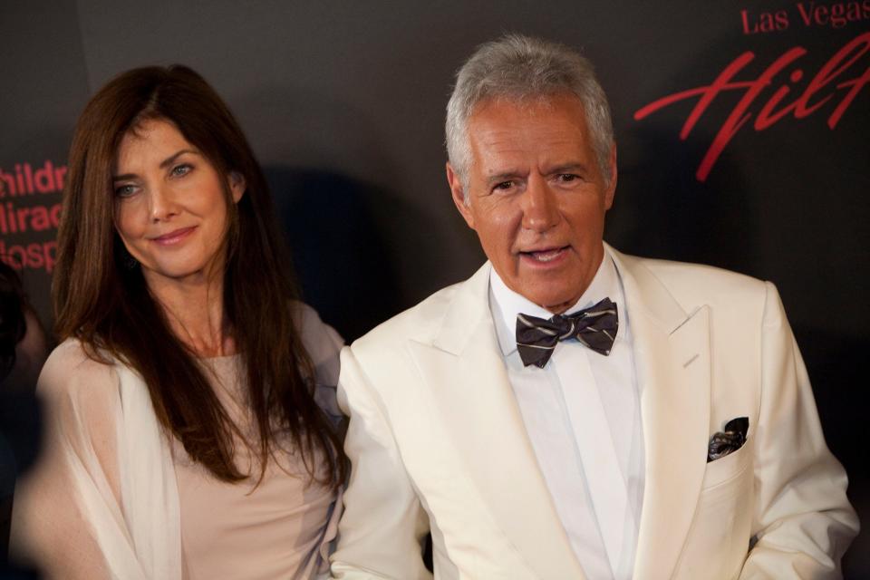 Alex Trebek, right, and his wife, Jean Currivan, in 2011.