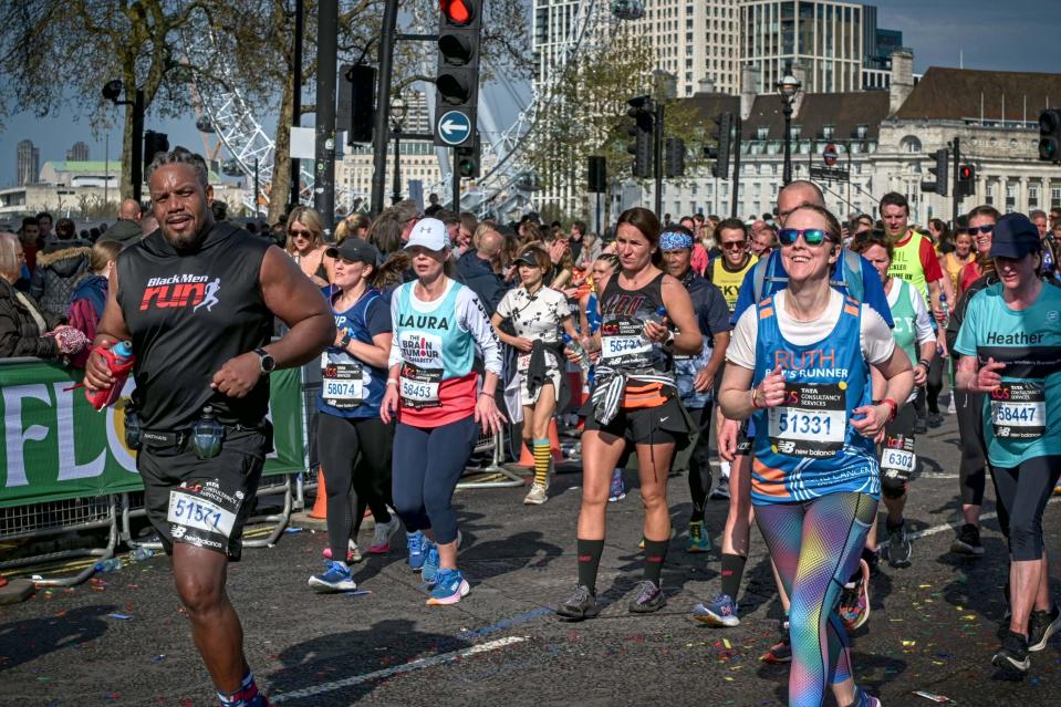 Ruth Chappell loved the buzz of the crowd shouting and cheering at last year's London Marathon. (Supplied)