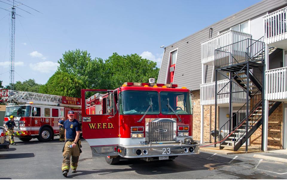 Wichita Falls Firefighters responded to an apartment fire on Southwest Parkway.