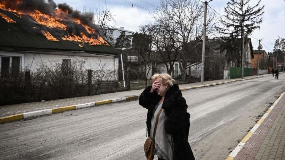 mujer en Ucrania