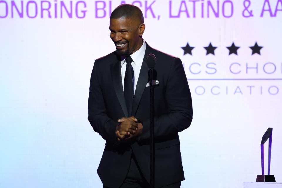 Jaime Foxx's appearance at the Critics Choice Association's event came four months after he told fans that he was "finally startin to feel like myself."