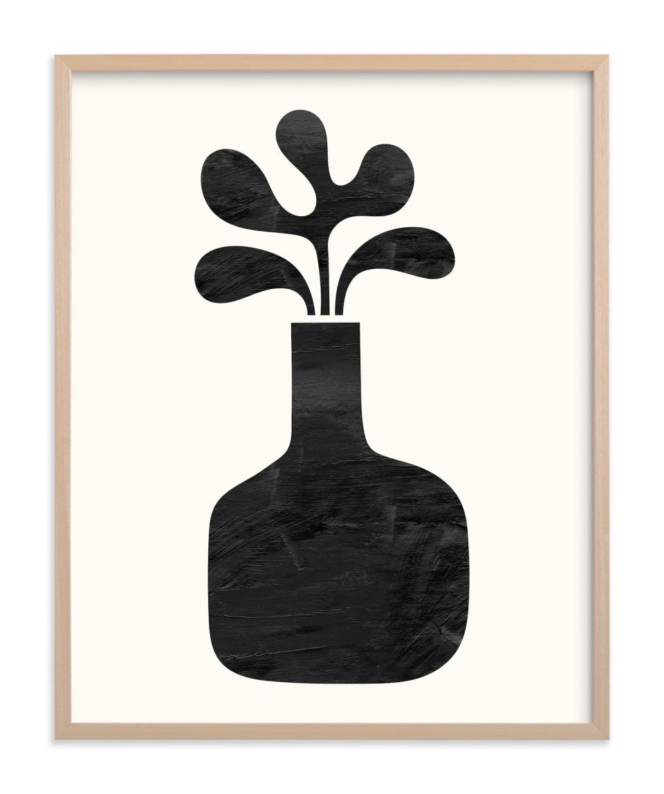 Minted Art, Modern Vase #1 minimalist vase artwork