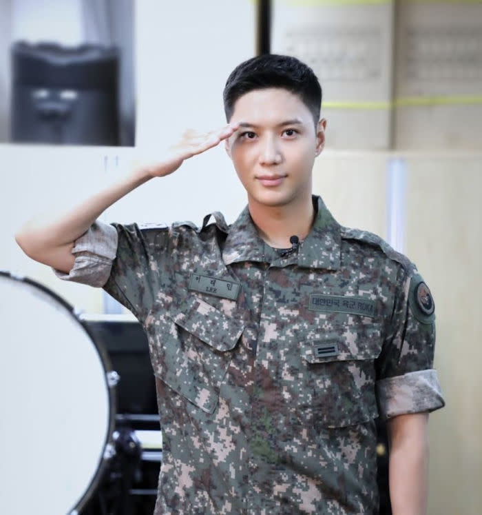 Taemin completed his 18 months of compulsory military service in S.Korea