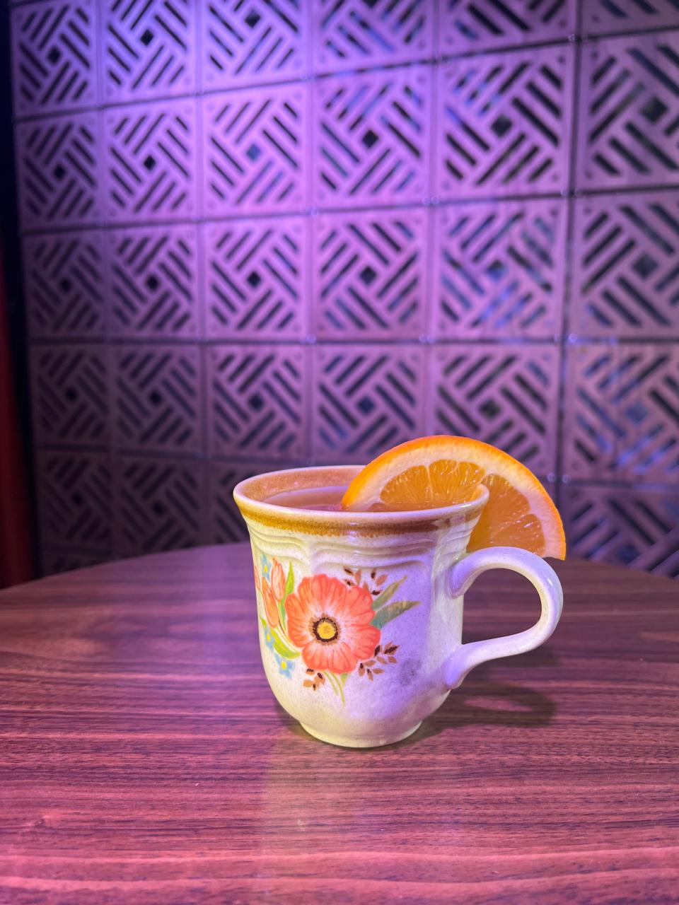 A new cocktail at The Estate is hot whiskey, made with lemon, honey and a house  whiskey blend and served hot.