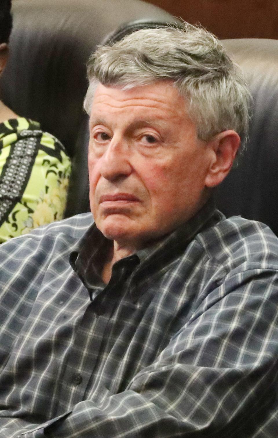 Attorney Robert Gippin listens during a Citizens' Police Oversight Board meeting.