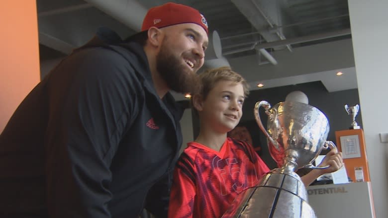 Grey Cup winner Matt Albright says it's 'surreal' bringing cup home