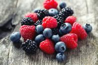 <p>Raspberries, strawberries, blackberries, and blueberries contain antioxidants called polyphenols, which have been found to decrease inflammation throughout the body. Dixon recommends aiming to have three to five servings of berries each week. "Frozen is as good as fresh and more budget-friendly for many people," she says. </p>