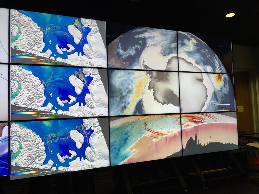 UT Austin’s TACC Viz Lab will help professors visualize climate change’s impact around the world. (Credit; Eric Henrikson/KXAN)