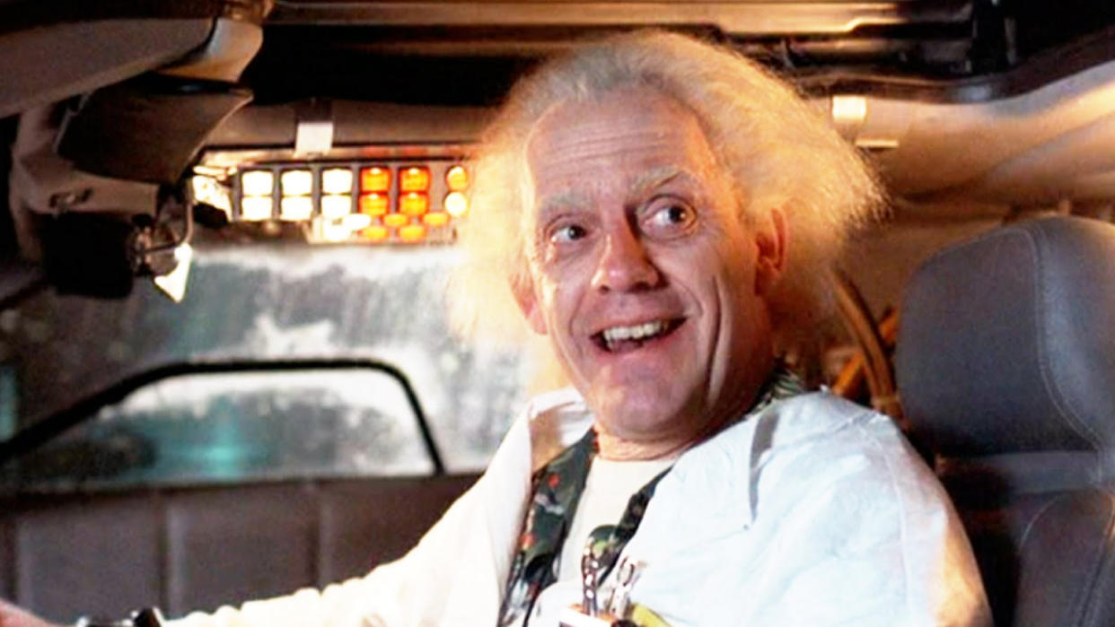  Christopher Lloyd as Doc Brown in Back to the Future. 
