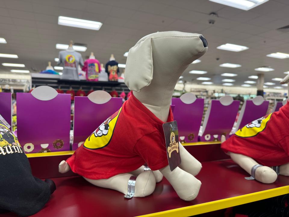 The Buc-ee's pet shirt could really add to your fur baby's wardrobe.