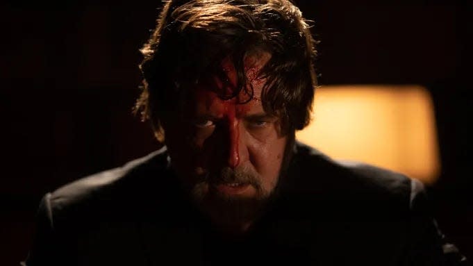 Russell Crowe in Wilmington-shot film "The Exorcism," which hits theaters June 7.