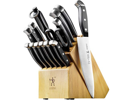 My appliances are all black but I had to have this knife set, it ties