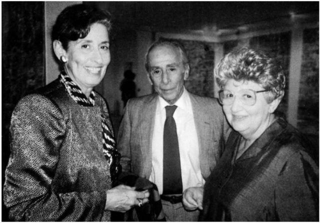 Nina Castelli Sundell with her parents Ileana Sonnabend and Leo Castelli