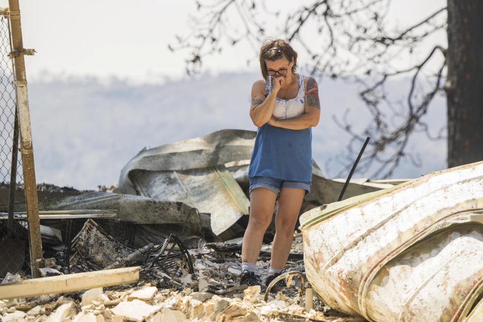     Park fire near Forest Ranch, California (Nic Coury/AP)