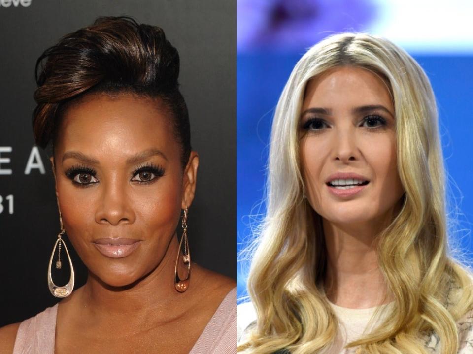 La actriz Vivica A Fox ha afirmado que Ivanka Trump le hizo previamente un 'insulto racial' mientras filmaba Celebrity Apprentice en 2015. (Getty Images)