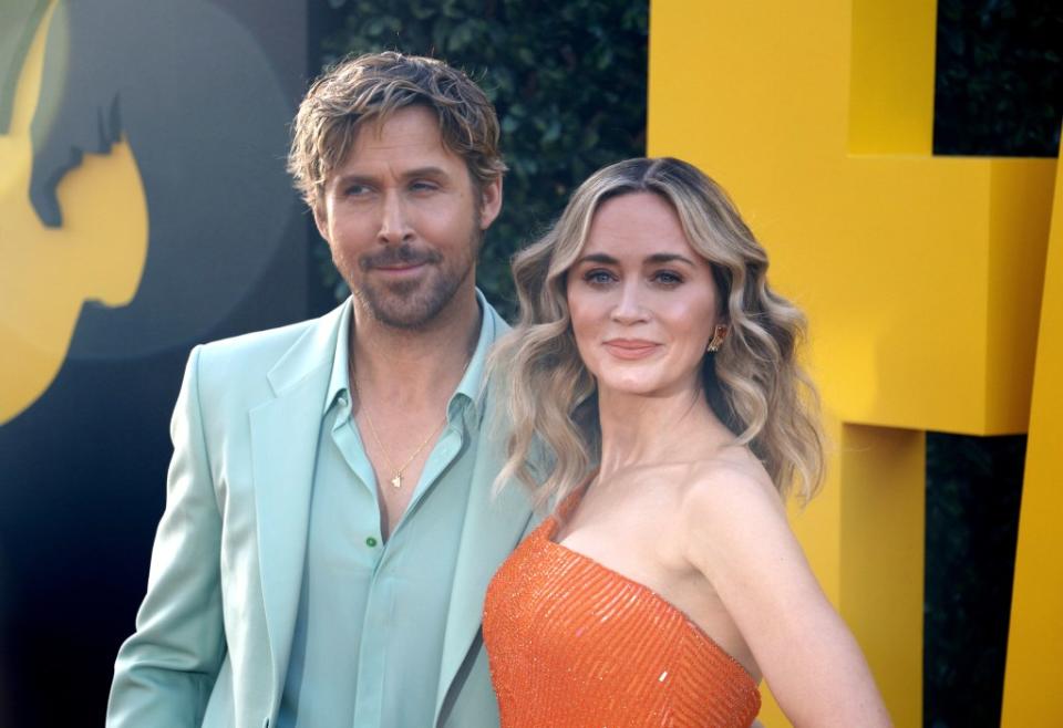 Ryan Gosling and Emily Blunt’s action comedy “The Fall Guy” underperformed at the box office. Lumeimages / SplashNews.com