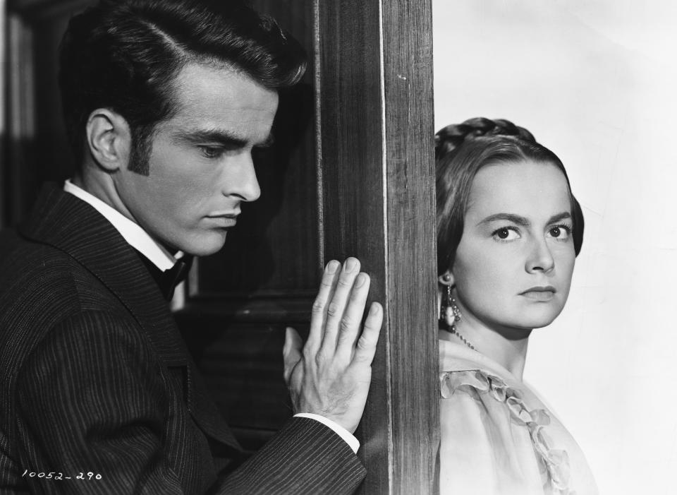 Olivia de Havilland with Montgomery Clift in the 1949 film "The Heiress," for which she won her second Best Actress Oscar. (Photo: John Springer Collection via Getty Images)