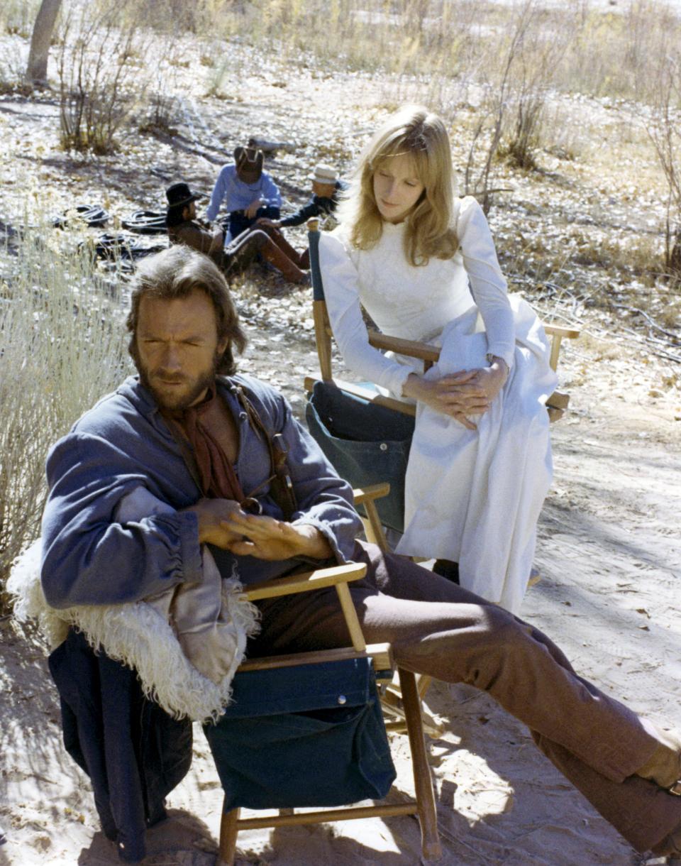 Clint Eastwood and Sondra Locke on the set of <em>The Outlaw Josey Wales</em> (Photo: Everett Collection)