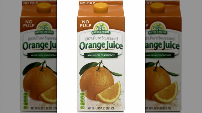 Nature's Nectar orange juice